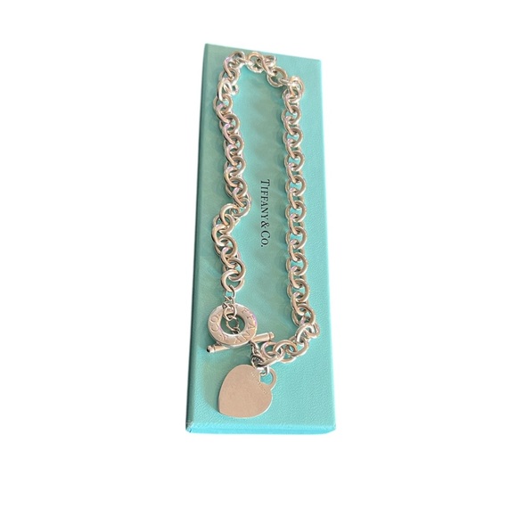 Tiffany & Co. Jewelry - Tiffany & Co. Heart Tag Toggle Necklace, Sterling Silver 16” Vintage 2001